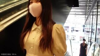 Schoolgirl Creampie~Beauty with mask