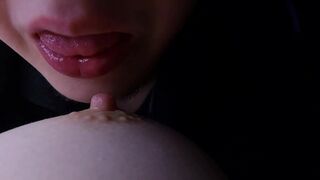 ROMANTIC HOME VIDEO WITH LICKING AND SUCKING NIPPLE, NIPPLE PLAY