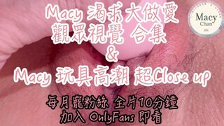 Macy Chan Monthly Free Video - Orgy Make Love Combine & Toy Testing and Squirt