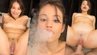 FULL SCENE College TEEN Liv Wild VAPING and Giving Blowjob in Public