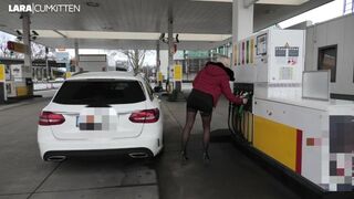 Fuck date at the gas station | Cheating wife gets big facial