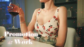 Promotion at work (Sex, blowjob, face fuck)