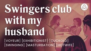 My husband watches me with another woman at a swingers club [erotic audio stories] [cuckold]